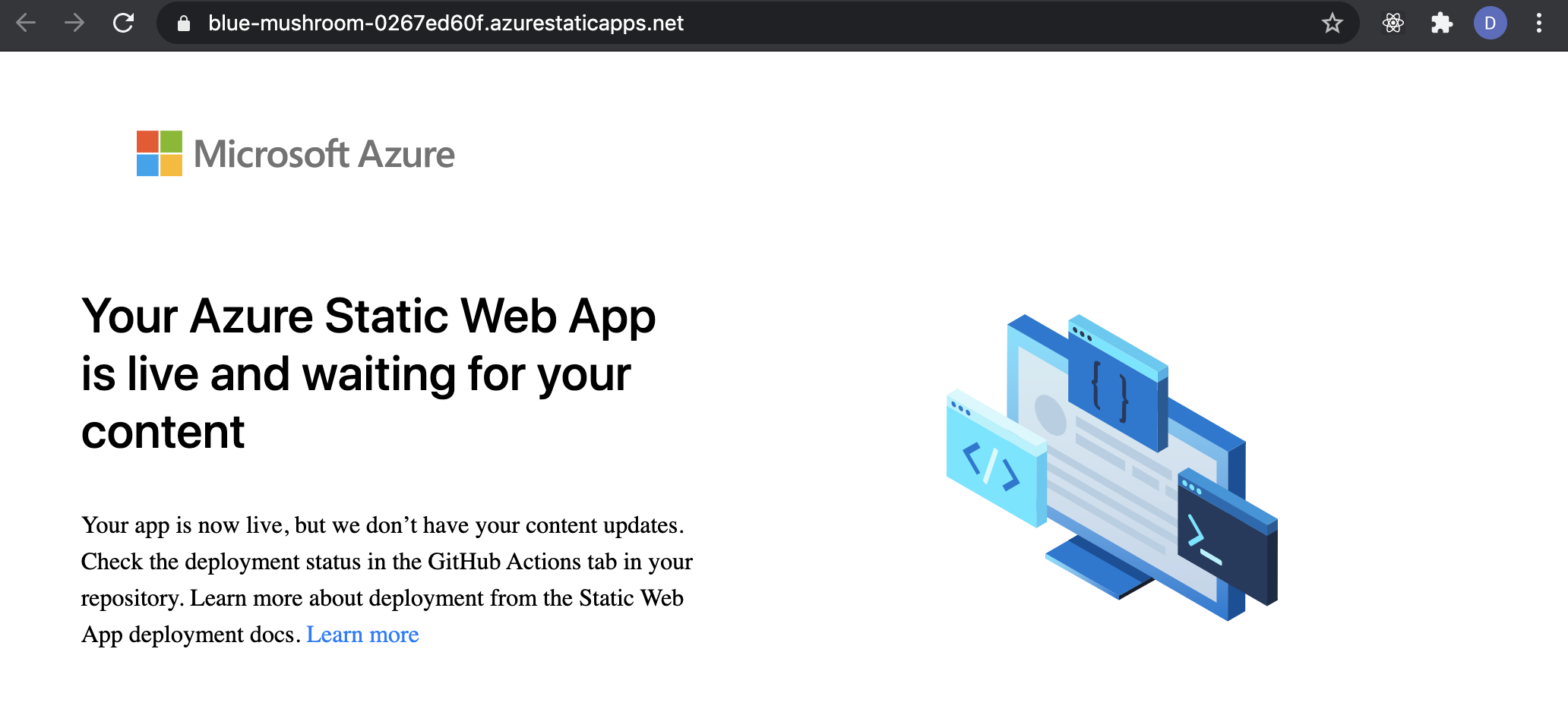 ¿Como publicar manualmente en Azure Static Web App?
